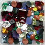 A BOX OF MIXED STONES