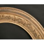 A fine gilt composition oval frame, 29.5" x 25.5", 75 x 65".