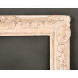 An early 20th century carved wood frame, rebate size 19.5" x 25.5", nearly 50 x 66 cm.
