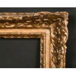 An 18th century carved wood frame, wide rebate would fit 10" x 12", 15.5 x 30.5 cm, or 11" x 13", 28