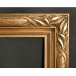 An early 20th century carved wood frame, without slip 20" x 30", 51 x 76 cm.