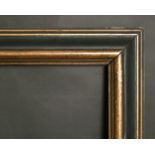 A 19th century ebonised frame, rebate size 25" x 30", 63.5 x 76 cm.