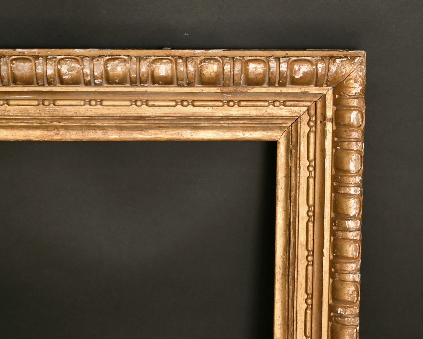 A 19th century carved giltwood frame, rebate size 30" x 23", 76.25 x 58.5 cm.