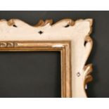 An early 20th century French carved and painted frame, rebate size 16" x 12", 40.75 x 30.5cm.