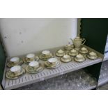 Japanese eggshell cups, saucers and plates together with a continental coffee service.