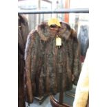 A ladies' fur coat.