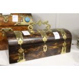 A good Victorian brass bound coromandel box.