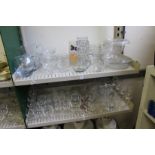 A quantity of household and decorative glassware.