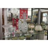 Decorative glass vases etc.