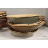 Four Chinese terracotta bowls.