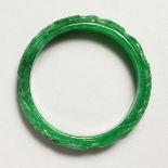 A JADEITE BANGLE