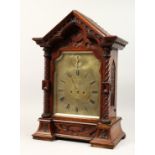 A VERY GOOD REGENCY BRACKET CLOCK by James McCabe with silvered dial movement, 3011. 24ins high.