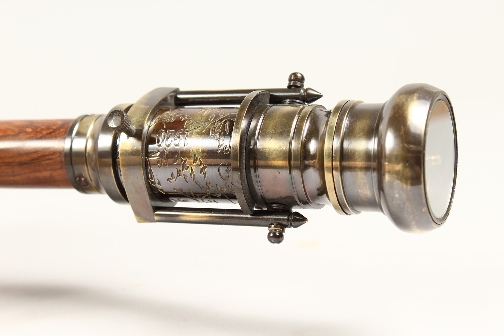 A WALKING STICK with compass and telescope - Image 3 of 9