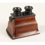 AN EARLY ROSEWOOD STEREO VIEWER 7ins wide.