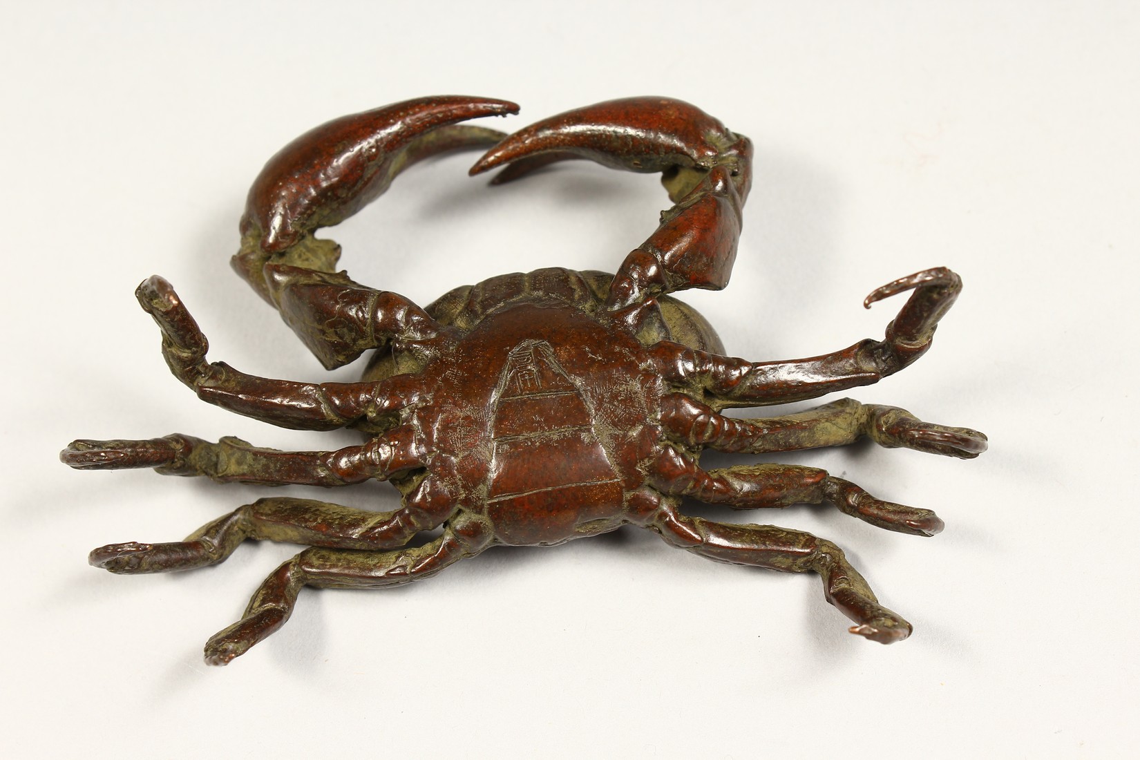A JAPANESE BRONZE CRAB 4ins long - Image 4 of 4