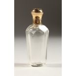 AN 18CT FRENCH GOLD TOP SCENT BOTTLE