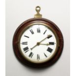 A GOOD FRENCH SEDAN CLOCK in a mahogany case. 4ins diameter No.2354