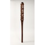 A VERY GOOD POLYNESIAN WOODEN CLUB 39ins long