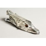 A SILVER PLATE PIKE PAPER CLIP 5.5ins