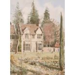 Arthur Byng (20th Century), A view of Selham House, watercolour, signed, 14" x 10.5" (36 x 26 cm).