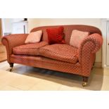 A CHESTERFIELD TWO-SEATER SETTEE. 6ft 3ins long.