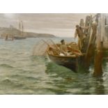 Charles Napier Hemy (1841-1917) British, 'A Slight Catch', oil on canvas, signed and dated 1890, 36"