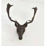 A DEERS HEAD AND ANTLERS.