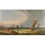 Arthur Joseph Meadows (1843-1907) British, 'Breezy Day', oil on canvas, signed, 24" x 42" (61 x