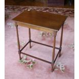 A MAHOGANY SIDE TABLE.