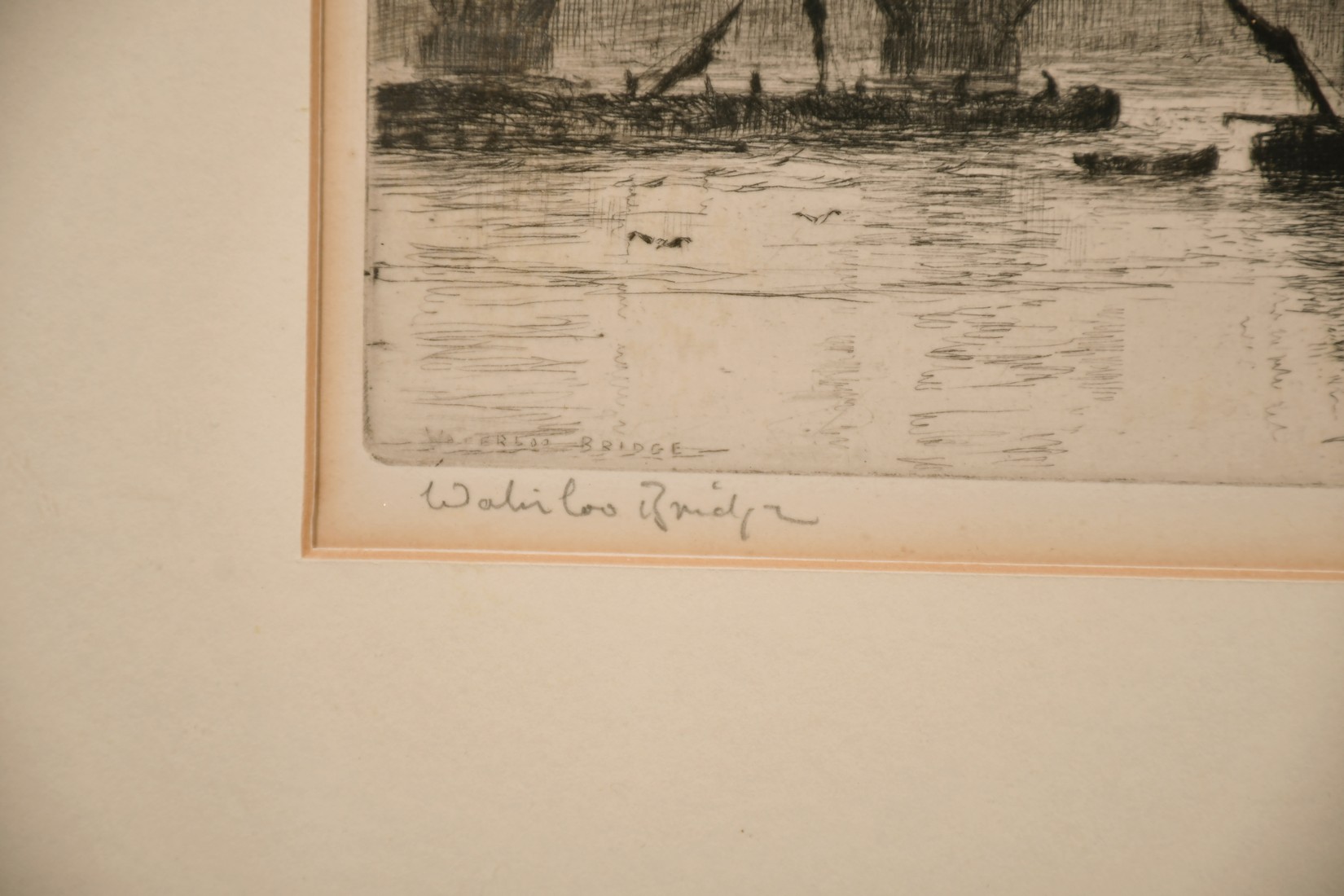 Frank Harding (19th /20th century) 'Waterloo Bridge', Etching, signed and inscribed in pencil, 6" - Image 9 of 9