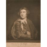 J Finlayson After Joshua Reynolds, 'Mr Garrick in the Character of Kitely', mezzotint, 15" x 10.75".