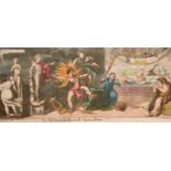 George Cruikshank (1792-1878) 'The Mermaid' + 'The Pall Mall Apollo', two hand coloured caricature