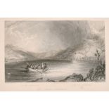 A collection of British topographical steel engravings including 'R. Sands after H. Melville Loch