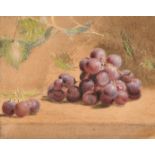Frederick Thomas Baynes (1824-1874) A still life study of grapes with trailing vines, watercolour