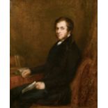John Linnell (1792-1882) British, A portrait of a gentleman possibly Samuel Warren, oil on canvas,