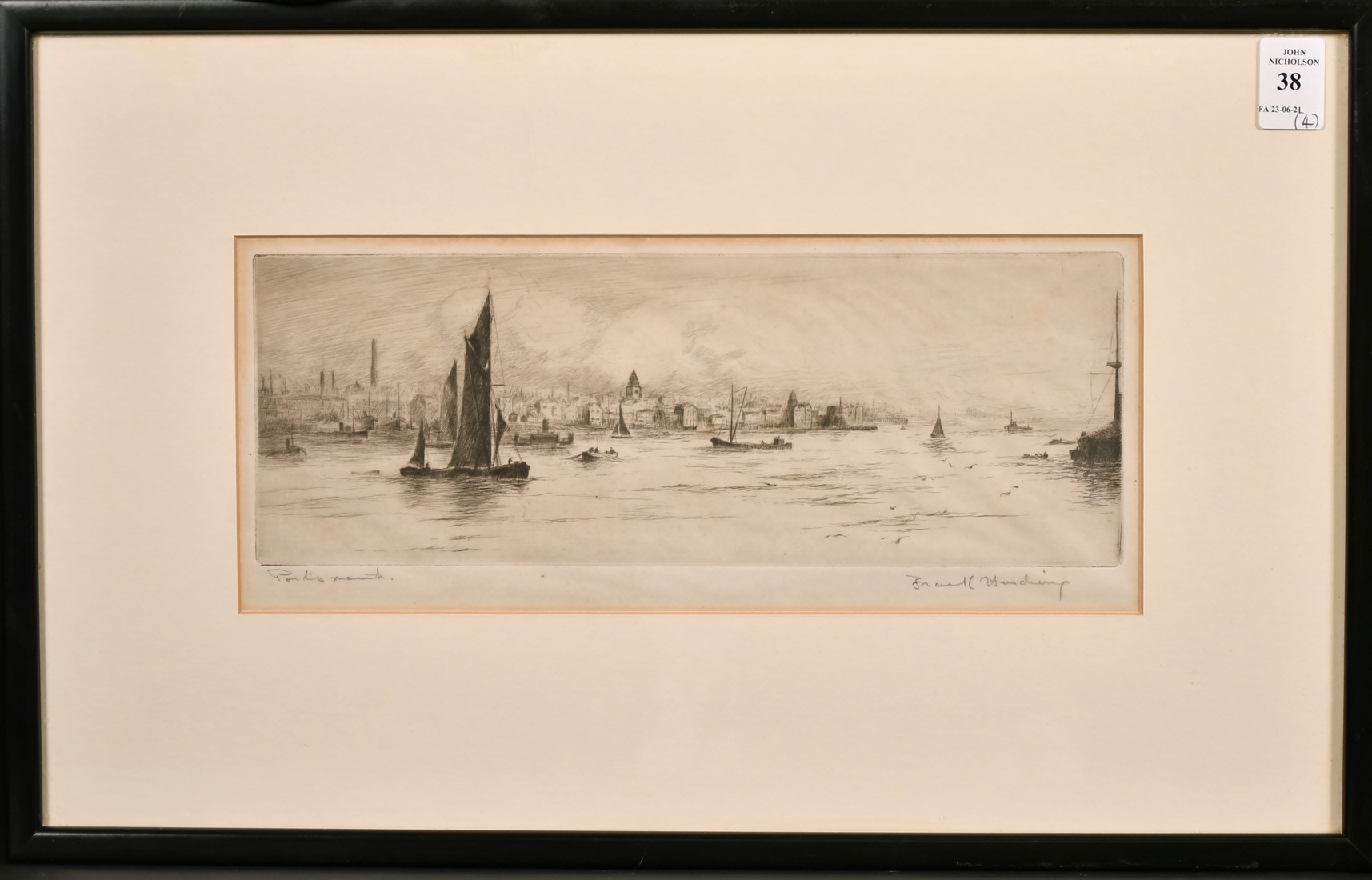 Frank Harding (19th /20th century) 'Waterloo Bridge', Etching, signed and inscribed in pencil, 6" - Image 2 of 9