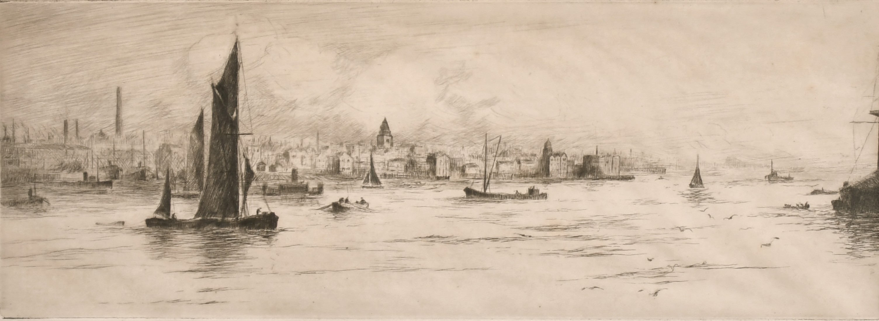 Frank Harding (19th /20th century) 'Waterloo Bridge', Etching, signed and inscribed in pencil, 6"