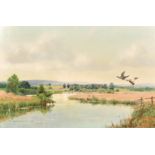 Lionel Rouse circa. 1981, 'The Rother, Fittleworth, Sussex', oil on board, signed and inscribed, 24"