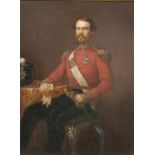 19th century, A portrait of a military officer, inscribed verso 'Patrick Alexandre Robertson,