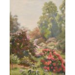 Charles Ernest Butler (1864-1933) 'The Rhododendron Del', oil on board, signed, 12" x 9".