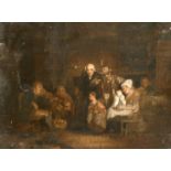 After David Wilkie, 'The Blind Fiddler', oil on canvas, 13" x 17", (unframed).