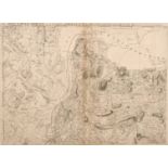 A Jean Rocque map showing Harrow circa. Circa 1757. 20" x 27".