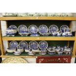 A large quantity of Spode Blue Tower dinnerware etc