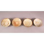 FOUR EARLY CHINESE POTTERY BOWLS, of varying style and size (4)