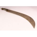 A LARGE HORN HANDLED MACHETE, Kenyan circa 1950s, together with The Kenya Picture, issued by G.H.Q