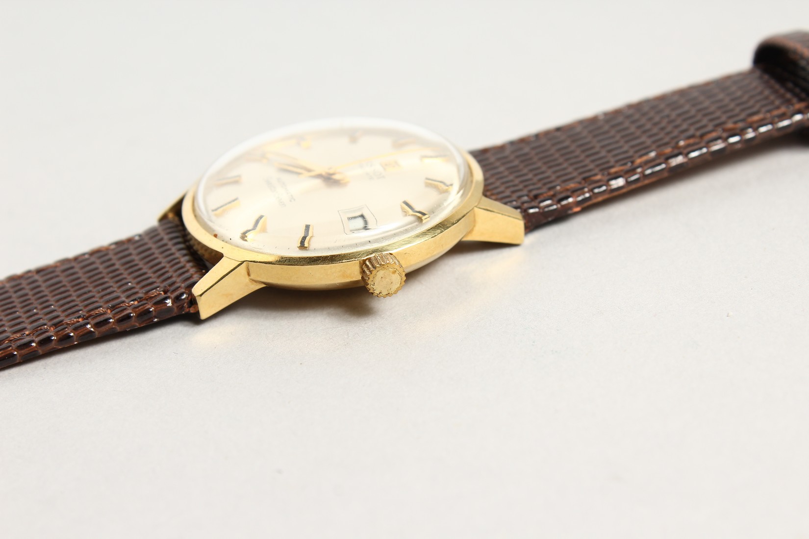 AN 18CT TISSOT SEASTAR AUTO WATCH with leather strap - Image 3 of 4