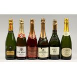 SIX BOTTLES OF SPARKLING WINE