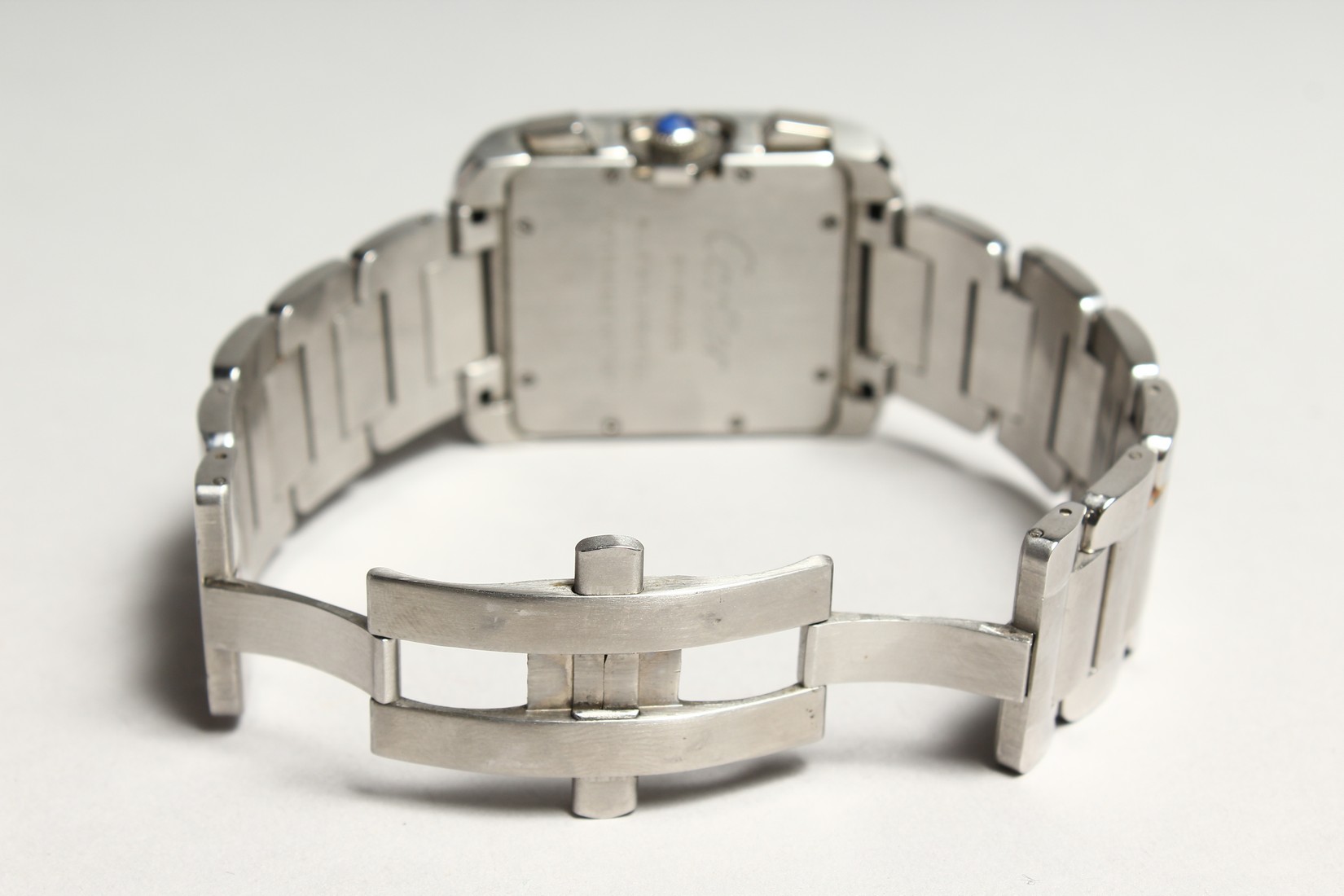 A CARTIER CHRONGRAPIA STAINLESS STEEL WATCH AND BRACELET. - Image 5 of 7