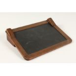 SHEPHERDS PORTABLE SLATE DESK, double sided, free standing, table top with storage compartment. 10.