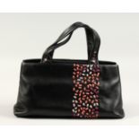 A BRAND NEW RADLEY BLACK LEATHER HAND BAG with dust cover. Cost new £130
